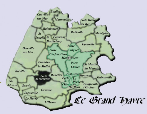 Carte du canton de HAVRE (LE) (LE-GRAND-HAVRE)